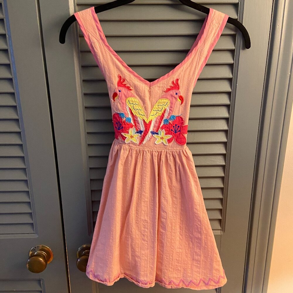 Andy & Evan Pink Flamingo Summer Dress - Size 6X